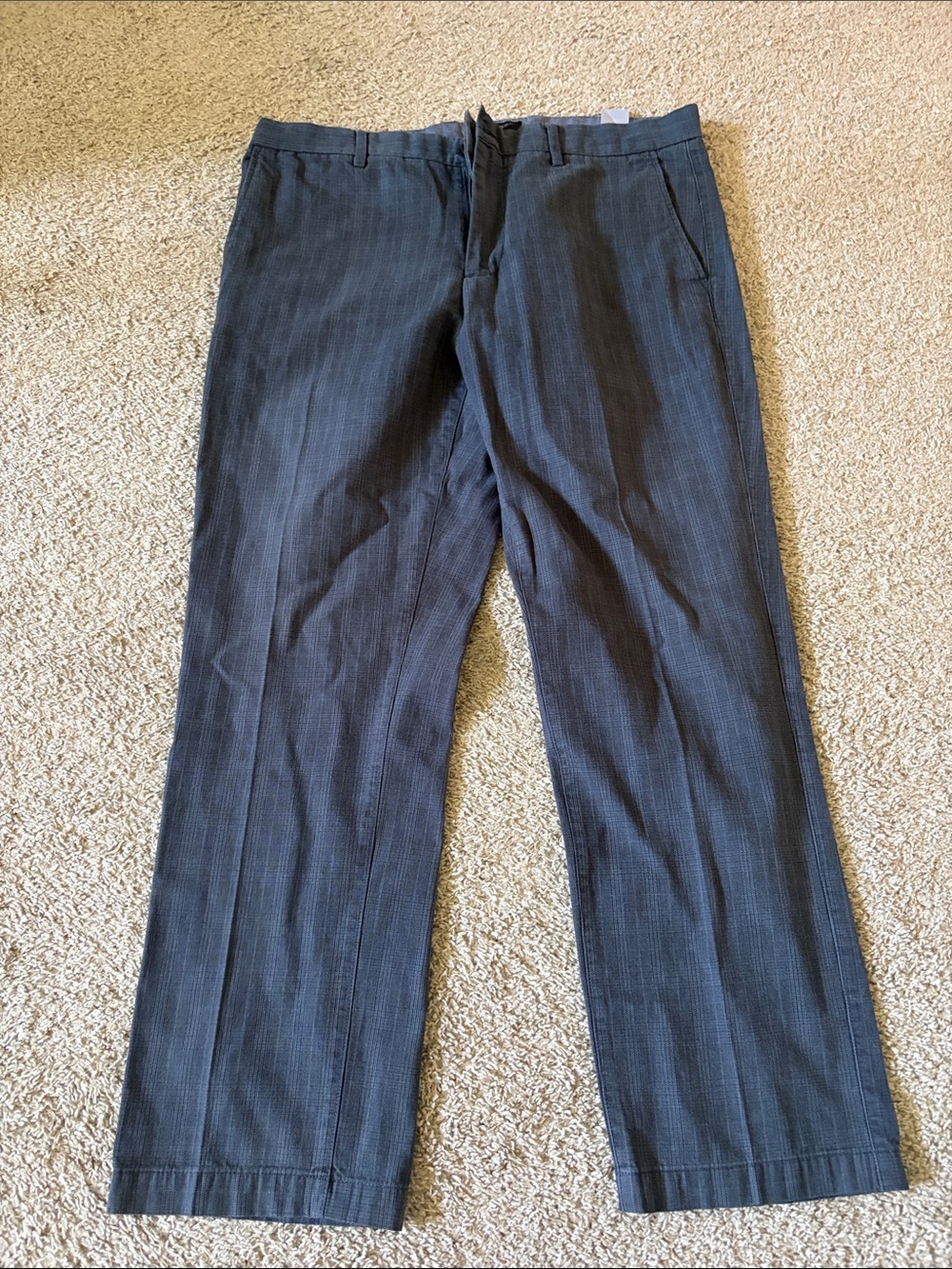 Men's Straight-Leg Dress Pants - Dark Blue